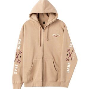 Dark Seas Division Headmaster III Zip Hoodie Sandstone